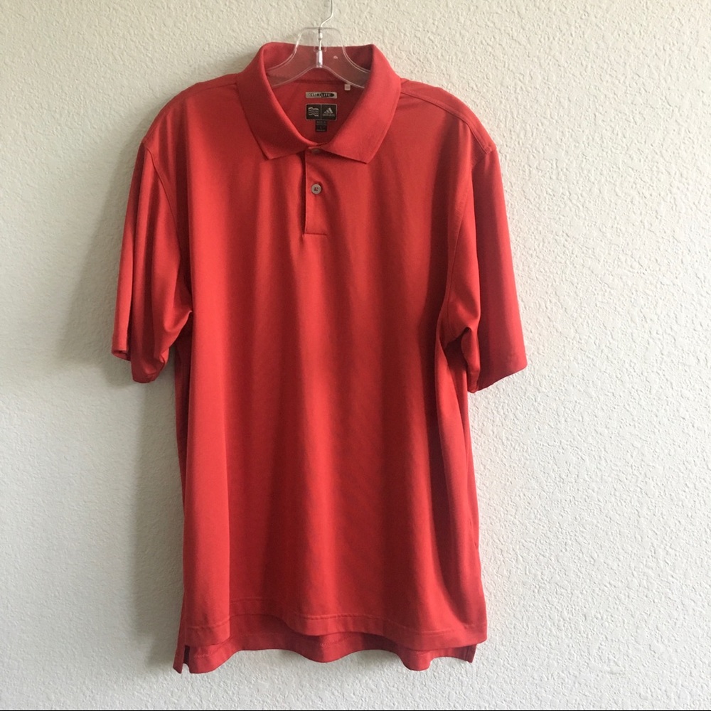 3/$30 Adidas Red Climalite Golf Shirt
